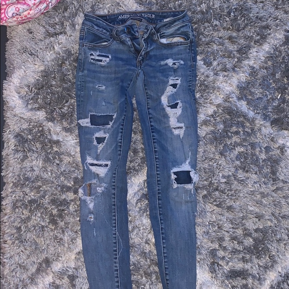 American eagle ripped jeans